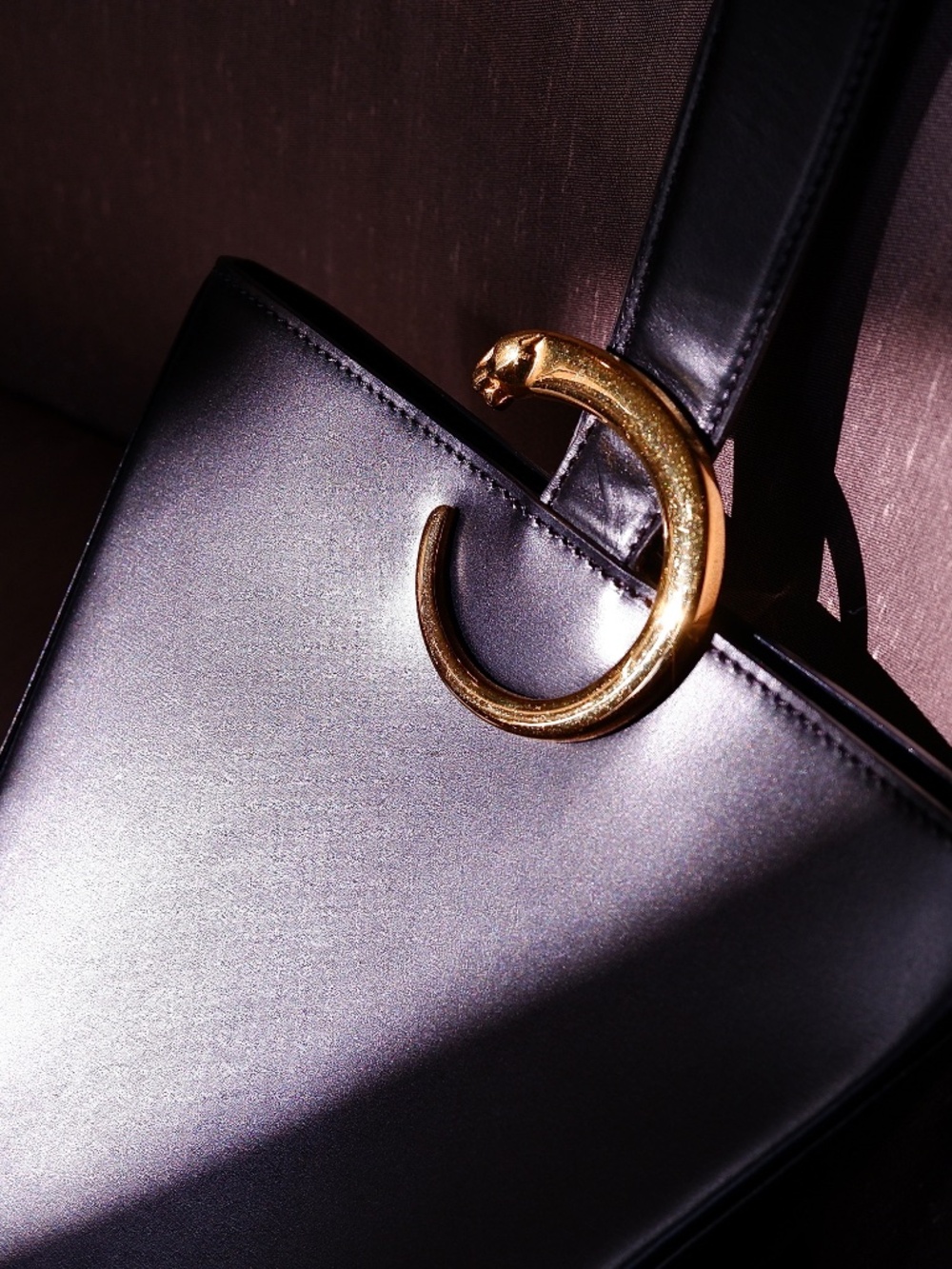 Cartier Panthère Bucket Bag — Black Calfskin - Picture 2 of 11